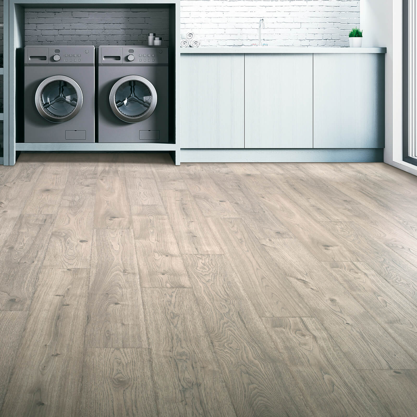 Laundry room Laminate flooring | York Carpetland USA 