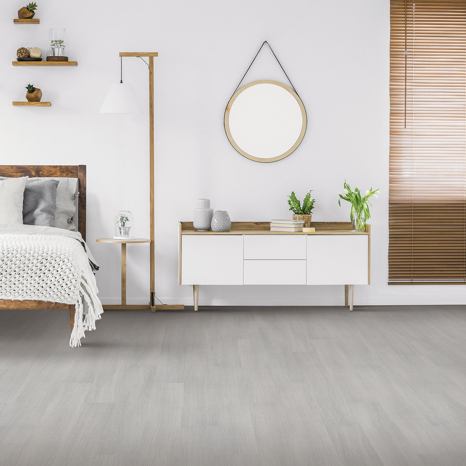 Bedroom Luxury vinyl flooring | York Carpetland USA 